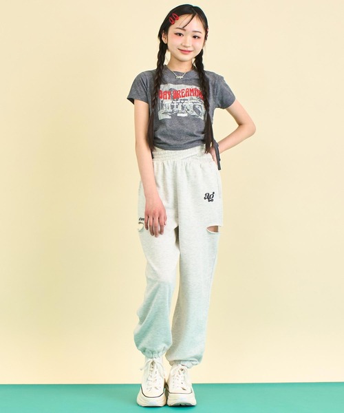 ANAP GiRL パンツ ウエストクロス スウェット ジョガーパンツ