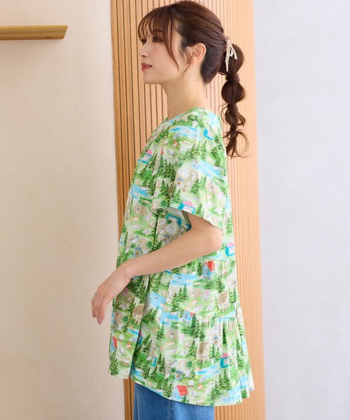 Jolly Poupee ブラウス シャツ 「22fabric」サウナフロック/チュニック