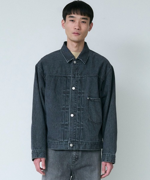 Levi's ブラックデニムジャケット　 1stタイプ　38インチ　美品 Levi's/リーバイス TYPE I デニムジャケット ブラック STONEWASH
