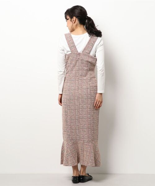 「Jasmine Grandiflorum」 ノースリーブワンピース MEDIUM チョコ レディース_画像3