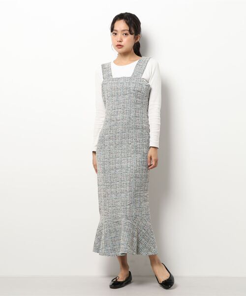 「Jasmine Grandiflorum」 ノースリーブワンピース MEDIUM チョコ レディース_画像5