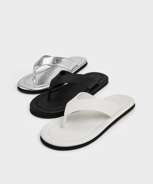 ★CHARLES&KEITH★Trinah トリーナ トングサンダル/送料込 CHARLES ＆ KEITH サンダル Trinah トリーナ トングサンダル