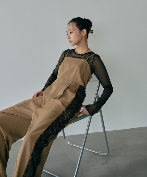 ANDRESD パンツドレス 「2点セットアイテム」サイドレース