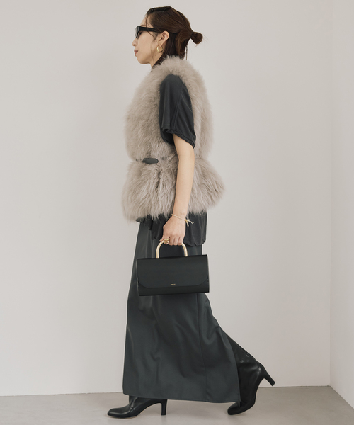 VERMEIL par iena ベスト ジレ Cashmere Fur gilet レディース