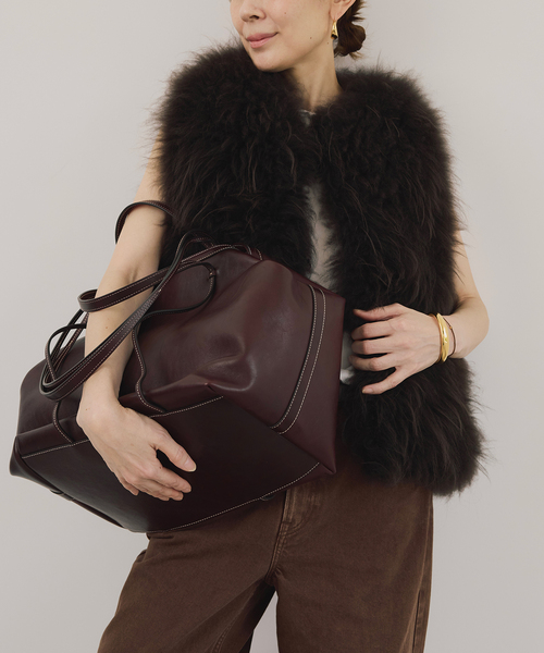 VERMEIL par iena ベスト ジレ Cashmere Fur gilet レディース