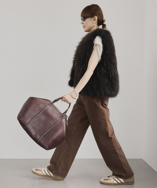 VERMEIL par iena ベスト ジレ Cashmere Fur gilet レディース