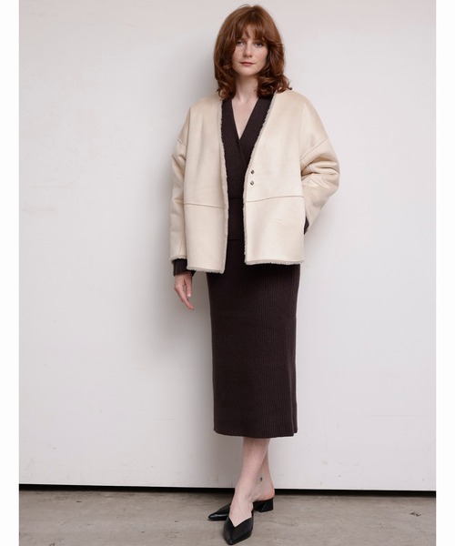 【TONAL】トーナル ノーカラージャケット セットアップ 3点セット オフ白M TONAL】トーナル ノーカラージャケット セットアップ 3点セット オフ白M