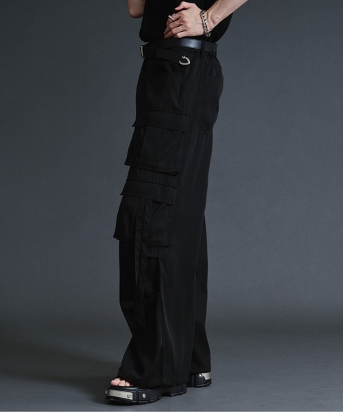 Ellno Loset（エルノロゼット） ワイドパンツ カーゴパンツ ダブル