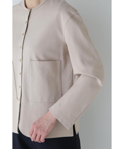 （新品・未使用）human woman ジャケット Mサイズ ベージュ human woman 「human woman」 ノーカラージャケット MEDIUM