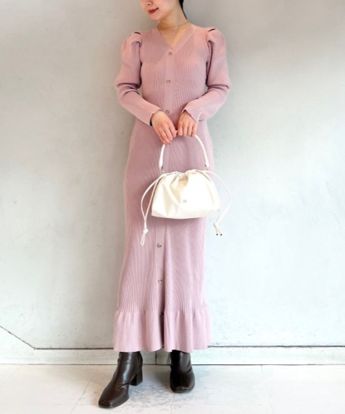 SNIDEL（スナイデル） ニットワンピース ONE SIZE ブラック レディース