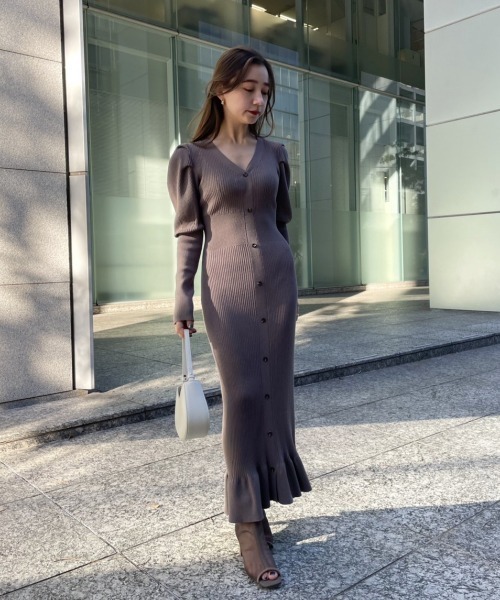 snidel ニットワンピ SNIDEL（スナイデル） ニットワンピース ONE SIZE ブラック レディース