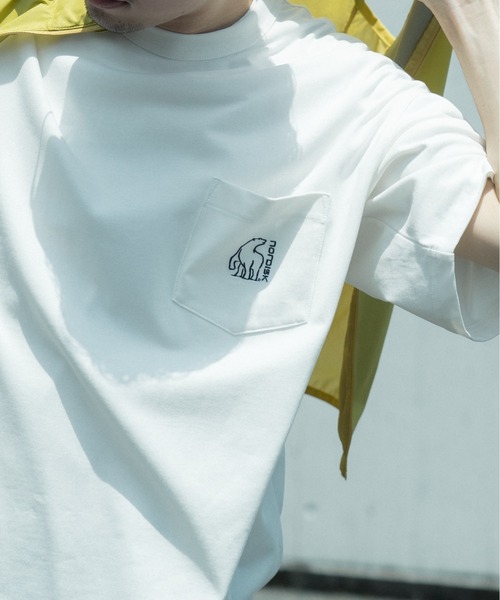 tシャツ 「NORDISK/ノルディスク」 別注 ワンポイント刺繍 ポケットTシャツ レディース メンズ NORDISK/ノルディスク] 別注 ワンポイント刺繍 ポケットTシャツ