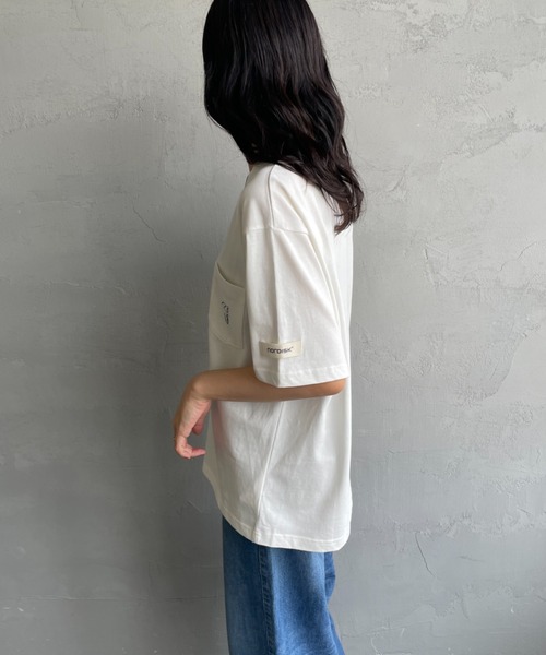 tシャツ 「NORDISK/ノルディスク」 別注 ワンポイント刺繍 ポケットTシャツ レディース メンズ NORDISK/ノルディスク] 別注 ワンポイント刺繍 ポケットTシャツ
