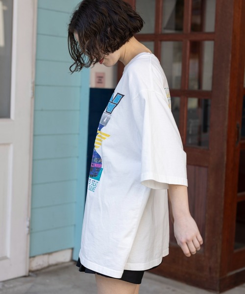 「PBLIM」 半袖Tシャツ MEDIUM ブルー レディース