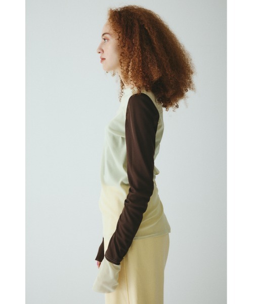 tシャツ Crew neck mesh inner tops　　クルーネックメッシュインナートップス レディース HeRIN.CYE tシャツ Crew neck mesh inner tops クルーネック
