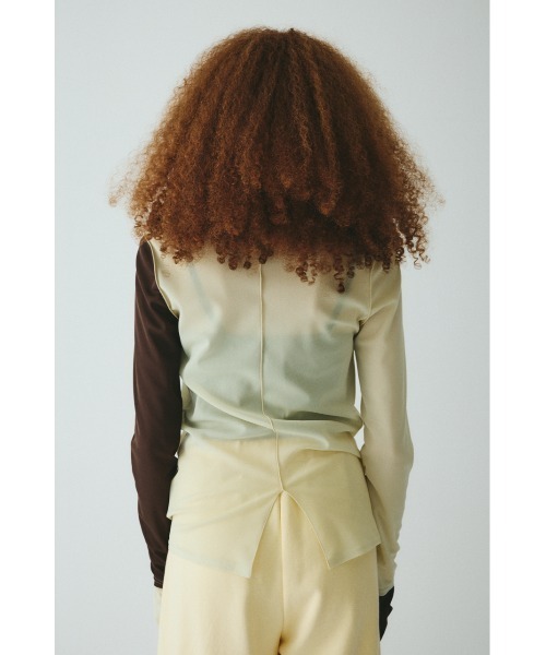 HeRIN.CYE tシャツ Crew neck mesh inner tops クルーネック