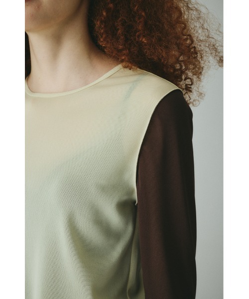 tシャツ Crew neck mesh inner tops　　クルーネックメッシュインナートップス レディース HeRIN.CYE tシャツ Crew neck mesh inner tops クルーネック