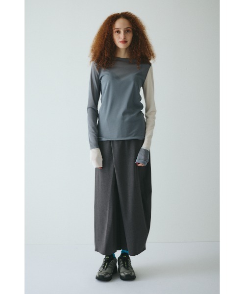 HeRIN.CYE tシャツ Crew neck mesh inner tops クルーネック