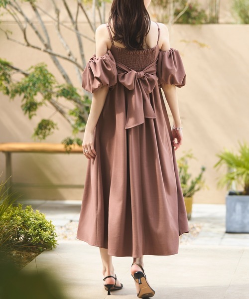 新品　RUIRUE BOUTIQUE 半袖　ワンピース ドレス M RUIRUE BOUTIQUE 「RUIRUE BOUTIQUE」 半袖ワンピース M ピンク