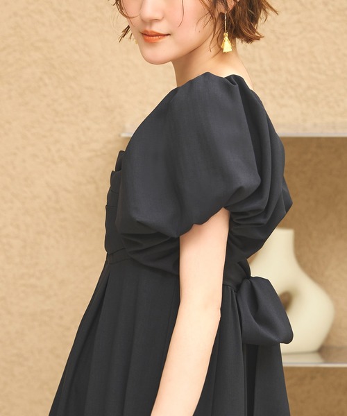 新品　RUIRUE BOUTIQUE 半袖　ワンピース ドレス M RUIRUE BOUTIQUE 「RUIRUE BOUTIQUE」 半袖ワンピース M
