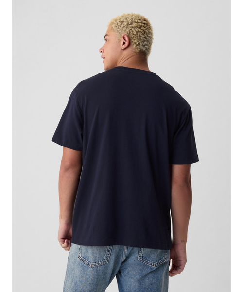 「GAP」 半袖Tシャツ S ブラウン メンズ