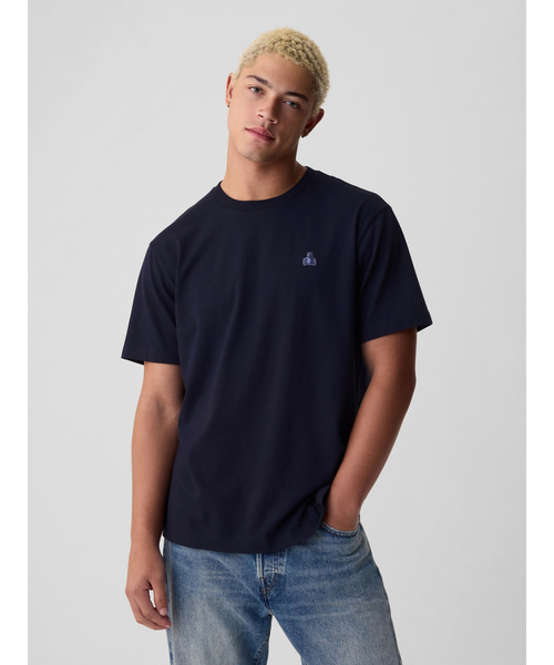 「GAP」 半袖Tシャツ S ブラウン メンズ