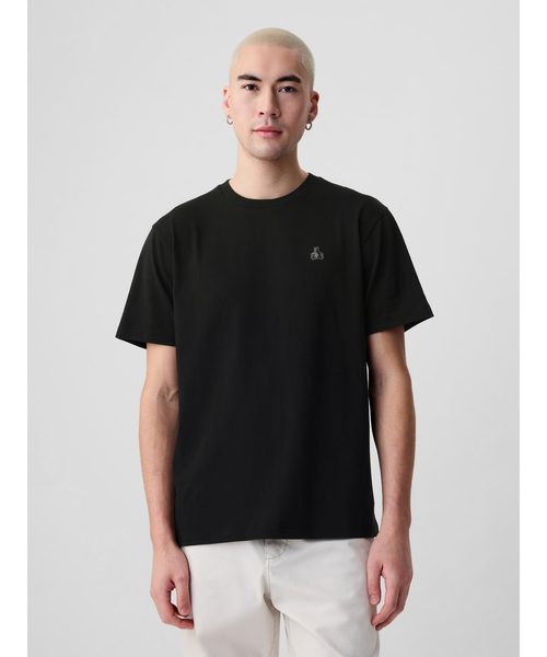 「GAP」 半袖Tシャツ S ブラウン メンズ