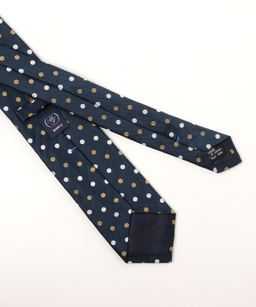 BEAMS F（ビームスF） ネクタイ シルク ミックスドット柄 ジャカード