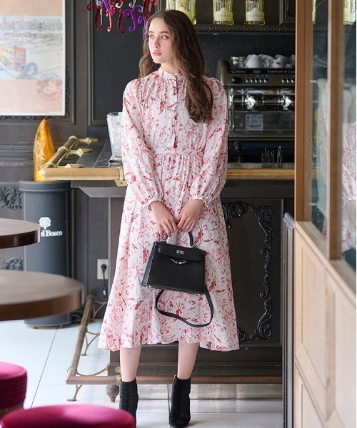 新品 チェスティ カシュクールシャツワンピース ロングワンピース 新品