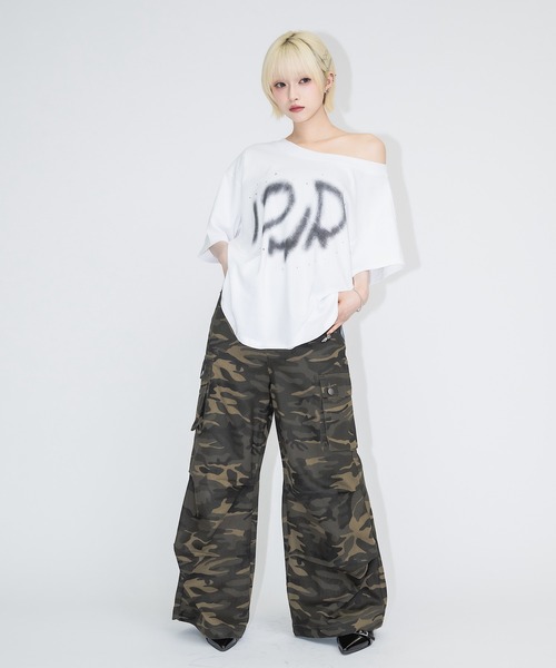 17HR（セブンティーンアワーズ） カーゴパンツ カモフラージュルーズ