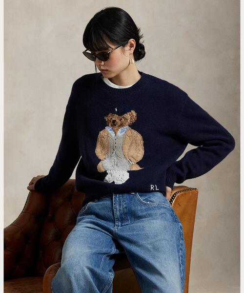 美品 palace Ralph Lauren Skate ベア ニット XL org.jpg