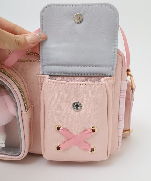 sanrio（サンリオ） ショルダー ショルダーバッグ チェック クリア