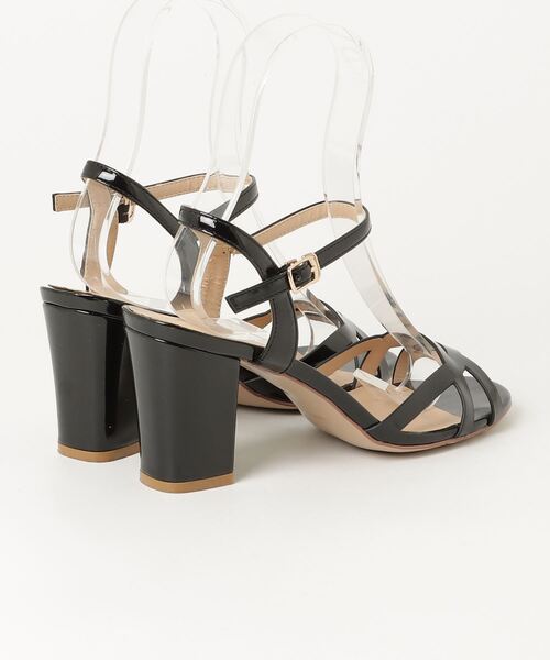 「Sentore Amaranto」 ヒールサンダル 37 ブラック レディース_画像2