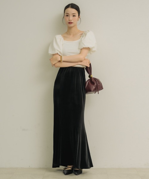 NEUNA tシャツ 2wayパフスリーブトップス レディース