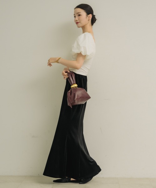 2way パフスリーブトップス NEUNA tシャツ 2wayパフスリーブトップス レディース