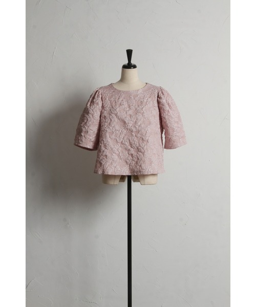 「&. NOSTALGIA」 半袖ブラウス M グレー レディース_画像3