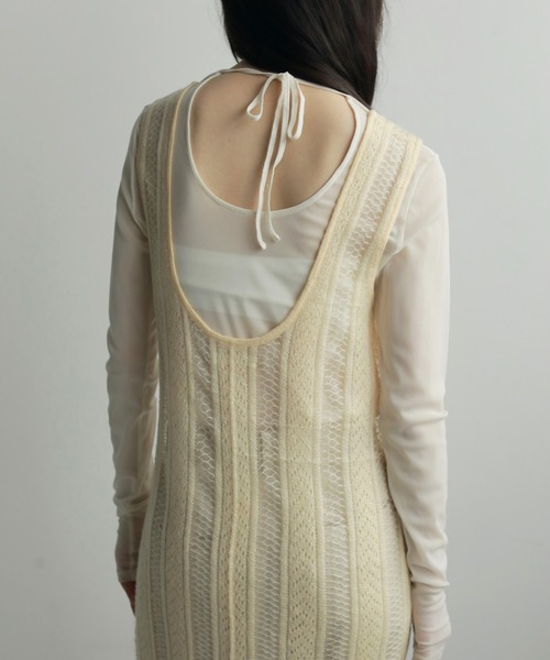 anuke（アンヌーク） tシャツ 2way Sheer Tops レディース : ZOZOTOWN