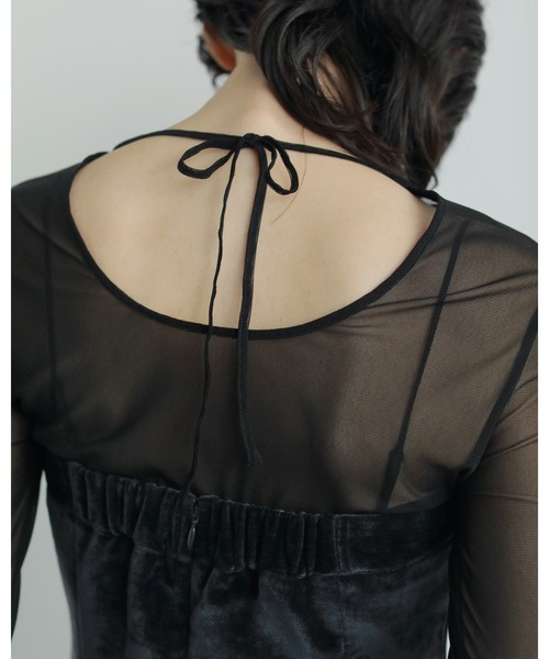 anuke（アンヌーク） tシャツ 2way Sheer Tops レディース : ZOZOTOWN