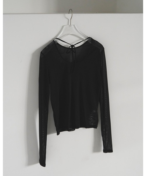 anuke（アンヌーク） tシャツ 2way Sheer Tops レディース : ZOZOTOWN