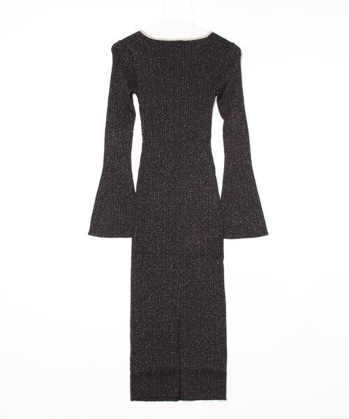 ドレス Long Sleeves Sqn Yoke Lurex Sansa Dress ワンピース ドレス_7