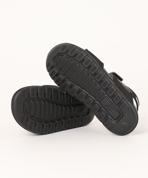 「New Balance」 「KIDS」フラットサンダル 17.0cm ブラック キッズ_画像3