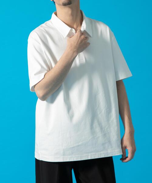 「URBAN RESEARCH ROSSO MEN」 半袖ポロシャツ X-LARGE ライトグレー メンズ_画像8