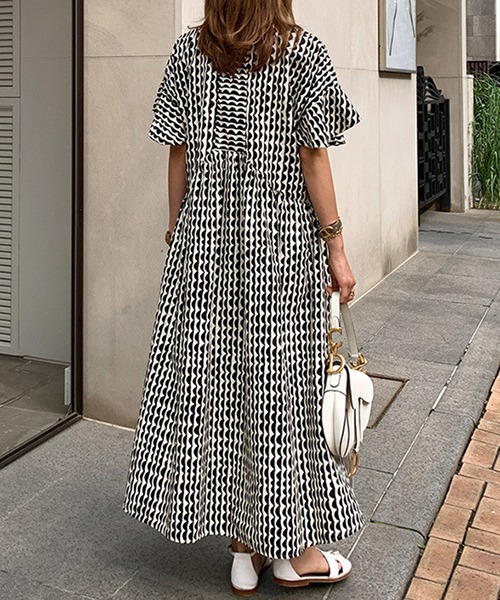 「a lot of love」 半袖ワンピース M ブルー レディース_画像2