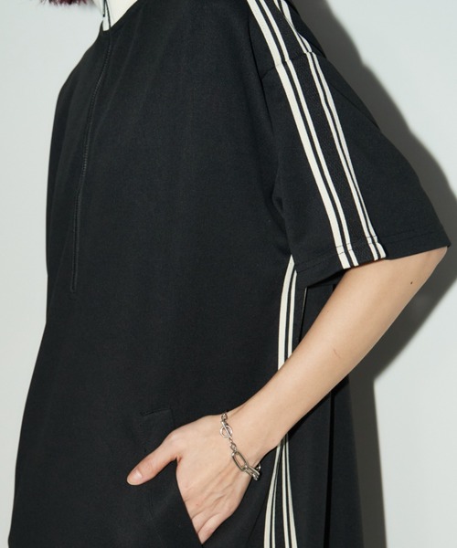 「Auntie Rosa Holiday」 半袖ワンピース FREE ブラック レディース_画像3