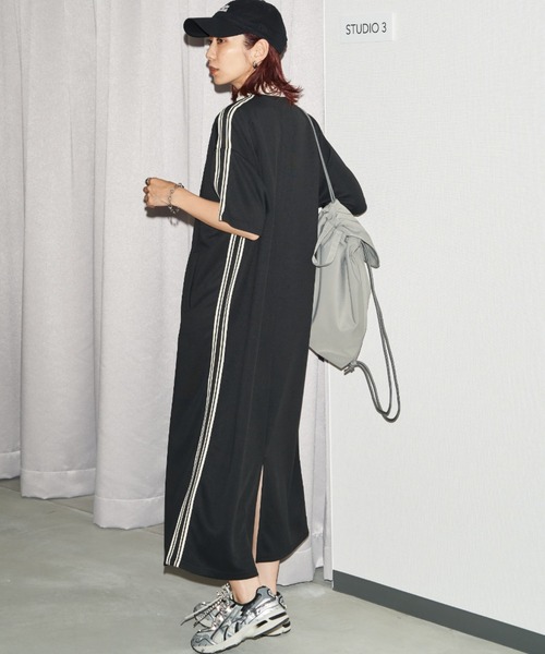 「Auntie Rosa Holiday」 半袖ワンピース FREE ブラック レディース_画像7