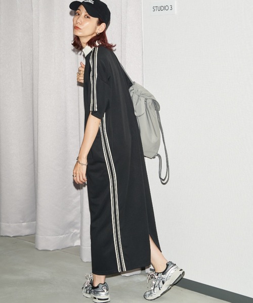 「Auntie Rosa Holiday」 半袖ワンピース FREE ブラック レディース_画像8