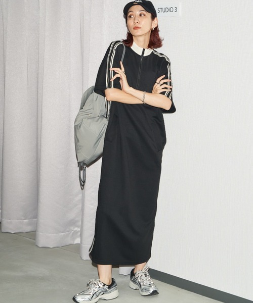 「Auntie Rosa Holiday」 半袖ワンピース FREE ブラック レディース_画像9