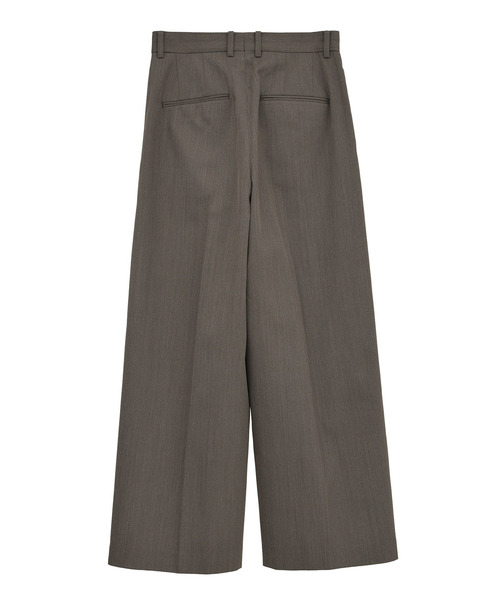 1er Arrondissement パンツ 杢ツイルカーブトラウザー レディース