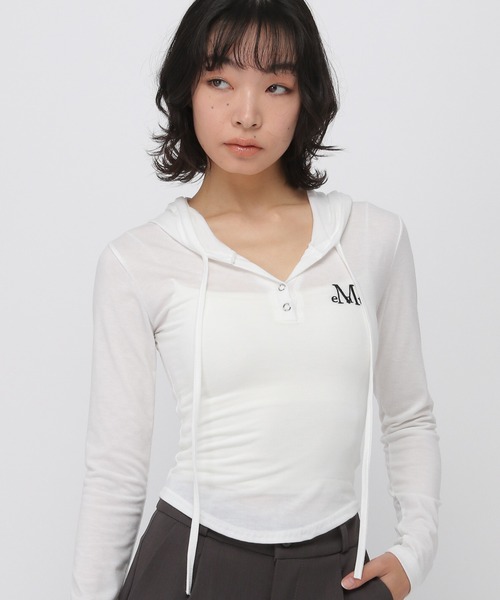 チャウヌ ELSE ポップアップ withmuu フーディ ロングスリーブT MUCENT（ムセント） tシャツ K-POPアイドル着用 MUCENT／RUEN フーディ