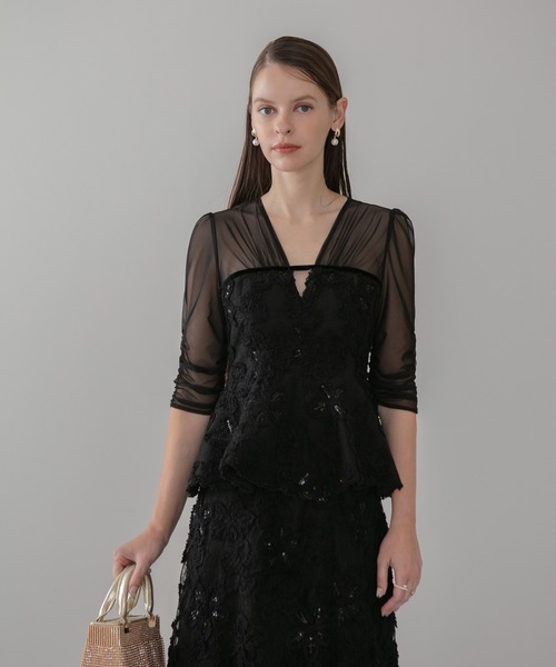 Lejaペプラムパーティードレス Mサイズ Leja（レジャ） ドレス : ZOZOTOWN Yahoo!店 - 通販 - Yahoo!ショッピング